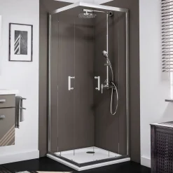 Eckeinstieg Sunny 90 x 90 cm chromoptik*Schulte Best