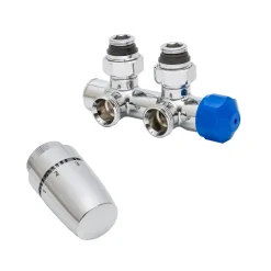 EP Mittenanschlussgarnitur Set Eck verchromt*Schulte Sale