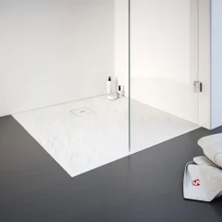 Express Plus Duschwa Mineralg Steinstr Quadrat -Plan 1200 x 1200 alpinweis*Schulte Online