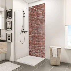 Schulte ExpressPlus Duschrueckwand DecoDesign Dekor Klinker 2100 x 1000