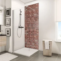 ExpressPlus Duschrueckwand DecoDesign Dekor Klinker 2550 x 1500^Schulte Hot