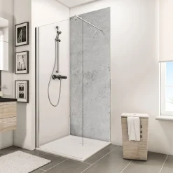 ExpressPlus Duschrueckwand DecoDesign Dekor Stein Grau hell 2550 x 1000*Schulte Discount
