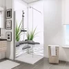 ExpressPlus Duschrueckwand DecoDesign Foto ue Eck Zen Steine u Gras 2100 x 900*Schulte New
