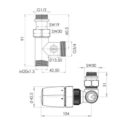 ExpressPlus Set Mischbetrieb verchromt Version rechts^Schulte