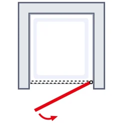 Schulte ExpressPlus Sunny Drehtür in Nische