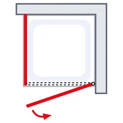 ExpressPlus Sunny Drehtür inkl Seitenwand*Schulte Hot