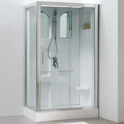 Schulte Komplettduschkabine Malta 2100 x 1200 x 800 mm weiß