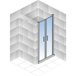 Schulte Pendeltür ExpressPlus Alexa Style 2.0 Nische 192 x 90 cm