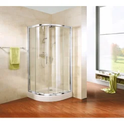 Runddusche Kristall Trend II Radius 550 mm 185 x 80 cm^Schulte New