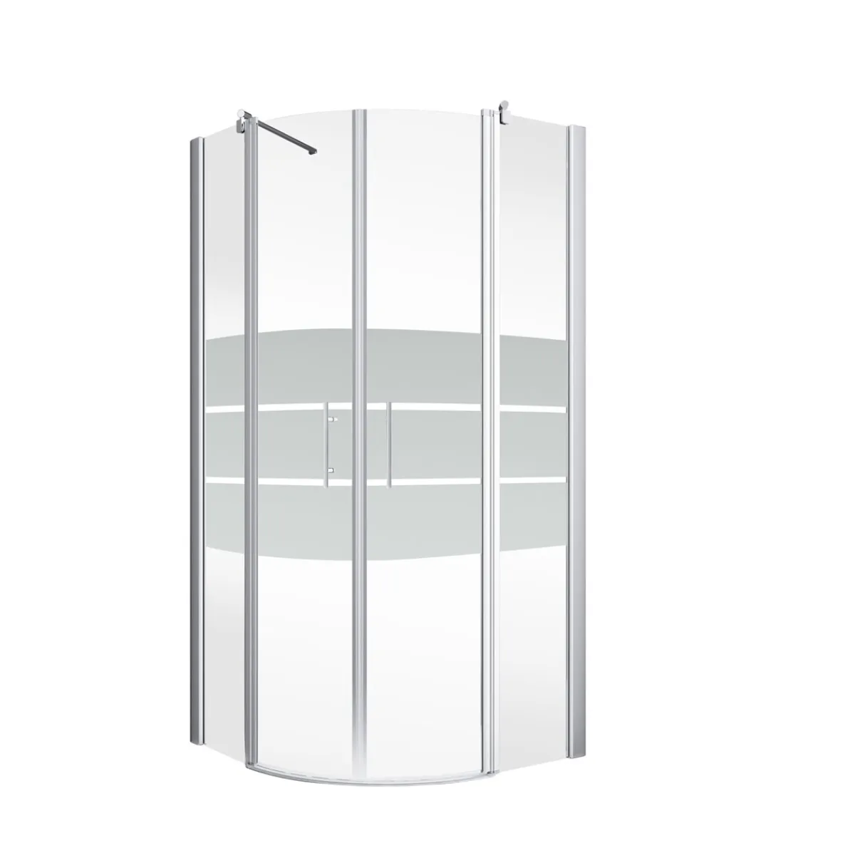 Schulte Runddusche mit Drehtür Alexa Style 2.0 90 x 192 x 90 cm ESG fixil