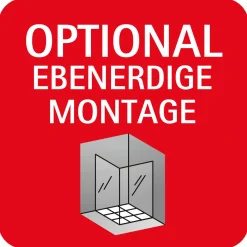 Schiebetür MasterClass in Nische 200 x 140 cm links chrom klar*Schulte Hot