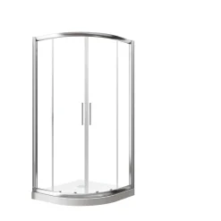 Schulte Set Kristall Trend Runddusche inkl Duschwanne 185 x 90 x 90 cm