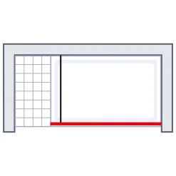 Walk In Duschwand MasterClass M6 Chromoptik ESG Fixil 70 cm fixil 500 klar hell^Schulte Clearance
