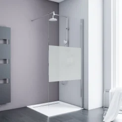 Walk In Duschwand Alexa Style 190 x 100 cm ESG 5 mm fixil*Schulte New