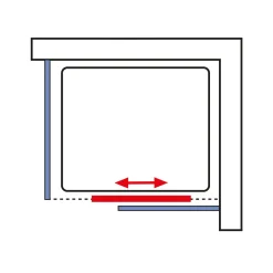 Wellnesskabine Ibiza rechts light-grün 204 x 160 x 90 cm^Schulte Outlet