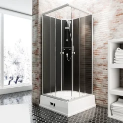 Wellnesskabine Korfu II Boiler und Pumpe schwarz*Schulte New