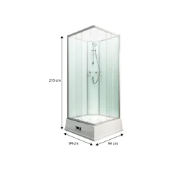 Wellnesskabine Korfu II Boiler und Pumpe light-grün*Schulte Online