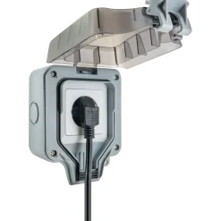 Außensteckdose Aufputz 1-fach IP66*Schwaiger