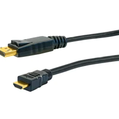 Schwaiger DisplayPort HDMI Adapterkabel 2 m schwarz