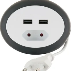 Euroverlängerung mit 2 x USB Anschluss weiß*Schwaiger Sale