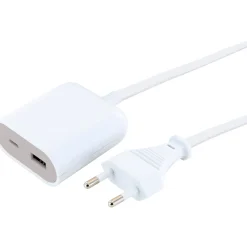 Ladeadapter-Verlängerung 2,5 m 230 V weiß^Schwaiger