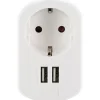 Ladegerät mit 2-fach USB 3.4A 230 V weiß*Schwaiger Hot
