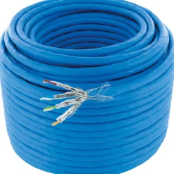 Netzwerkkabel CAT8.1 50 m blau^Schwaiger New