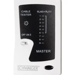 Netzwerkkabeltester für RJ45 und RJ11*Schwaiger Discount