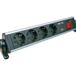 Steckdosenleiste 4-fach mit Tischbefestigung^Schwaiger Outlet
