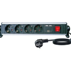 Steckdosenleiste 4-fach mit Tischbefestigung^Schwaiger Outlet