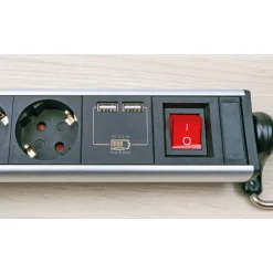 Steckdosenleiste 4-fach mit Tischbefestigung^Schwaiger Outlet