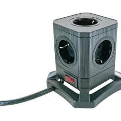 Steckdosentower 5-fach mit 2-fach USB A mit USB C^Schwaiger Hot