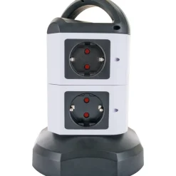 Schwaiger Steckdosentower 7-fach mit 2-fach USB