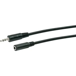 Schwaiger A-Audio Verlängerungskabel 5 m schwarz