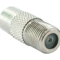 Adapter für IEC-Buchse/F-Stecker silber^Schwaiger Clearance