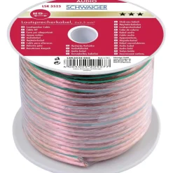 Audio-Lautsprecherkabel 25 m transparent 2x 2,5 mm²^Schwaiger