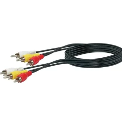 AV-Cinch-Video-Verbindungskabel 1,5 m schwarz^Schwaiger Clearance