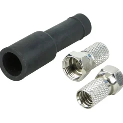 Schwaiger F-Stecker-Set 7 mm 2 Stecker und 1 Gummitülle