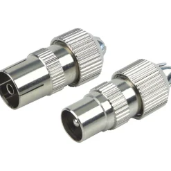 High-Quality IEC-Koax-Stecker/Buchse-Set^Schwaiger Discount