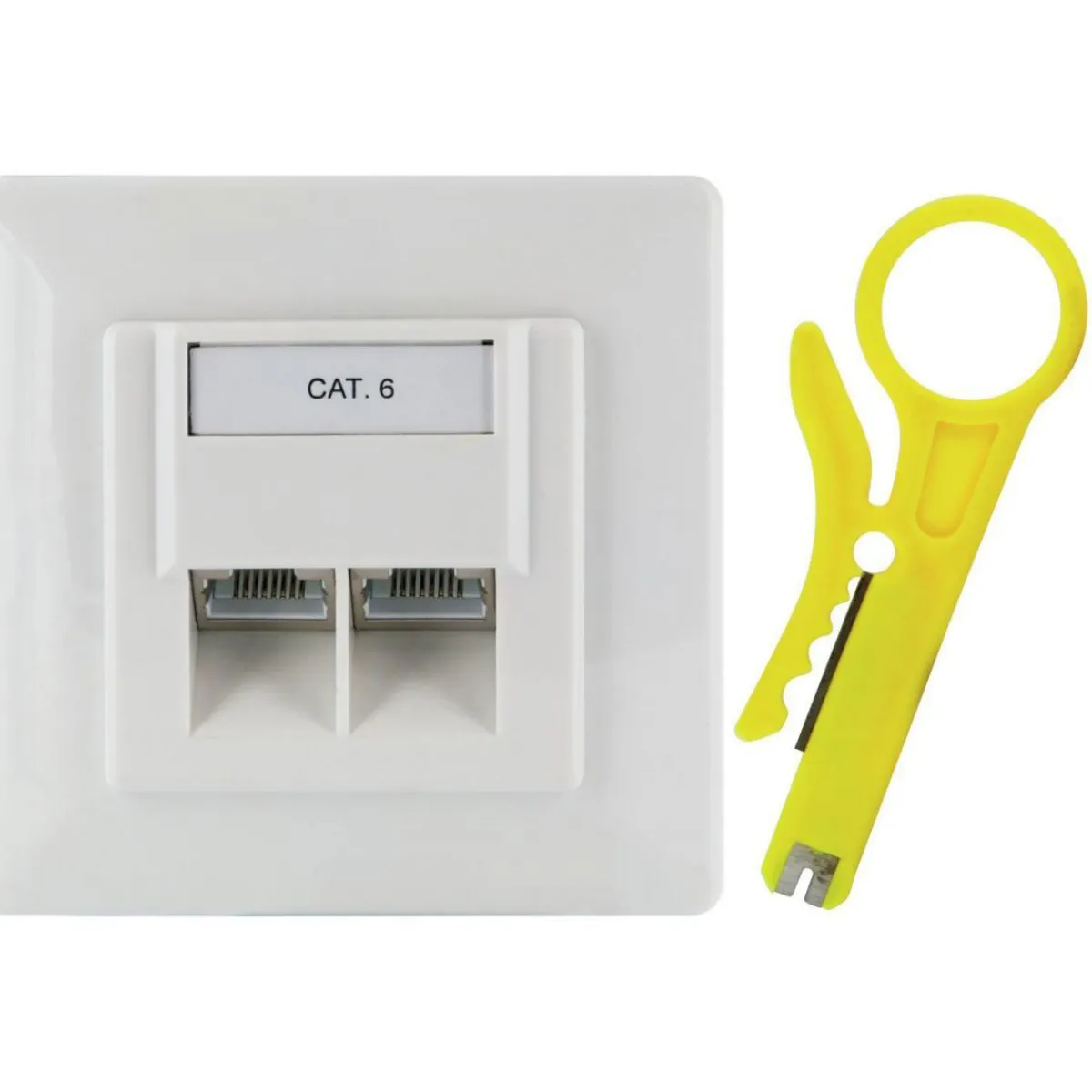 Netzwerk-Anschlussdose AP Cat6^Schwaiger Clearance