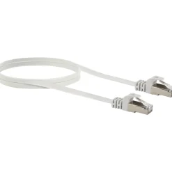 Schwaiger Ntzwerk-Flachkabel CAT6,1,5m weiß