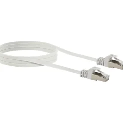 Schwaiger Ntzwerk-Flachkabel CAT6,3m weiß