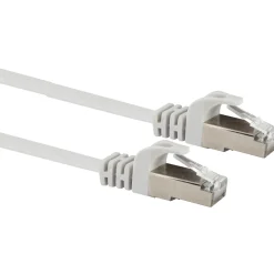 Schwaiger Ntzwerk-Flachkabel CAT6,5m weiß