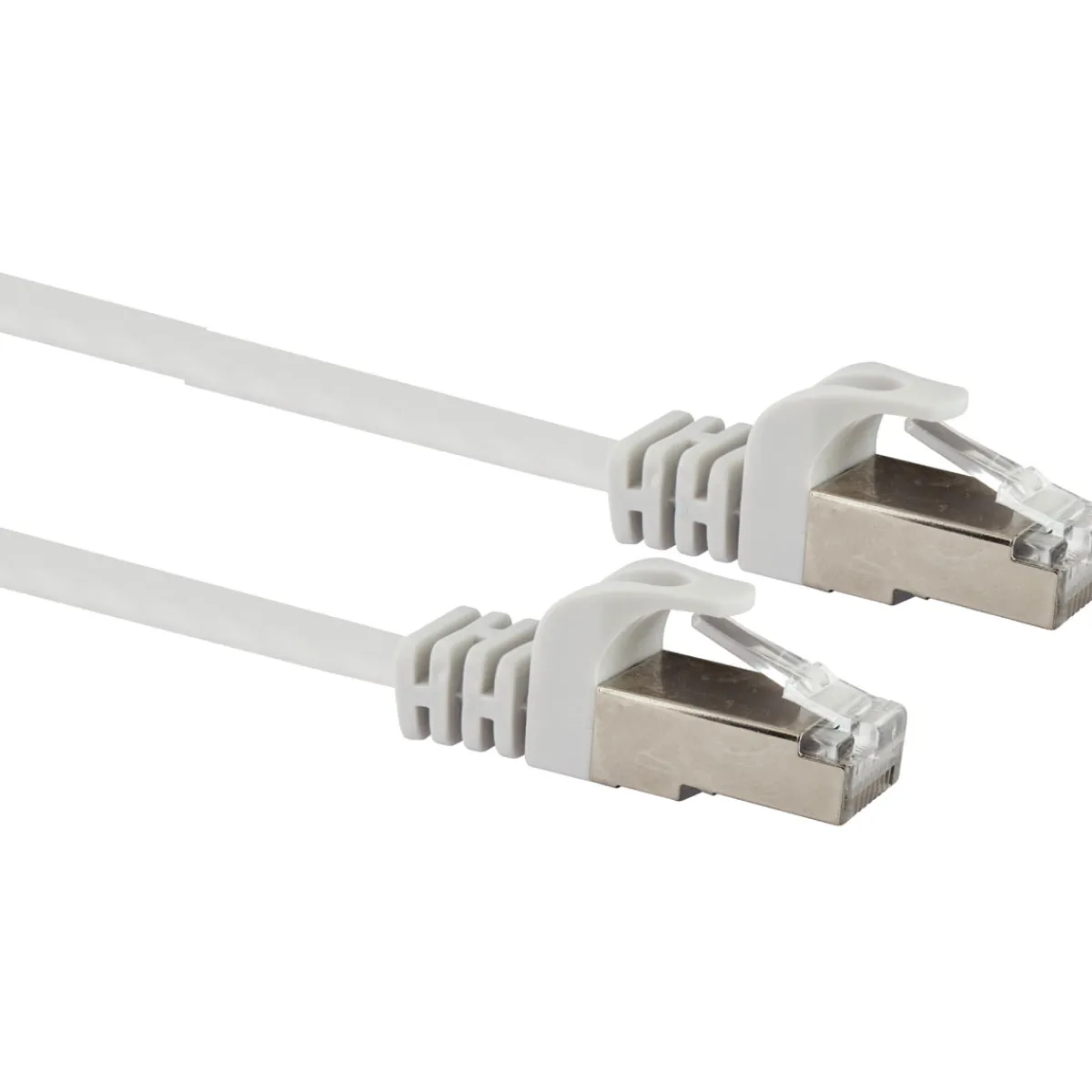 Schwaiger Ntzwerk-Flachkabel CAT6,5m weiß