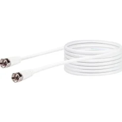 Schwaiger SAT-Antennenkabel 90 dB 15 m weiß mit F-Stecker und F-Stecker
