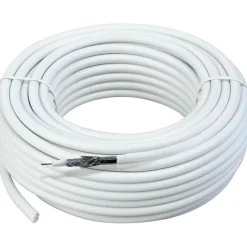 Schwaiger SAT-Koaxialkabel 110 dB 30 m weiß