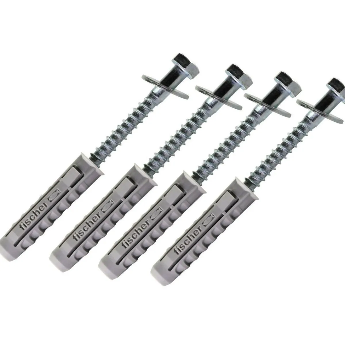 Schwaiger Schrauben und Dübel-Set für Wandhalterung silber/grau