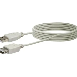 Schwaiger USB 2.0 Typ A Anschlusskabel 2 m weiß
