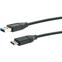 USB-3.1-Adapterkabel C-Stecker USB 3.0 1m schwarz*Schwaiger Discount