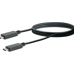 Schwaiger USB-3.1-C Anschlusskabel 3.1 C-Stecker 1m schwarz